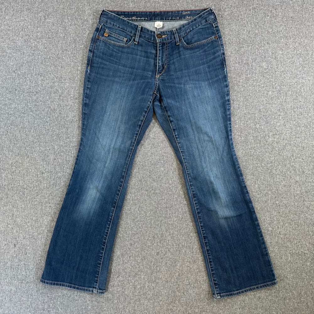 Eddie Bauer Jeans Women 6S Curvy Bootcut Blue Stretch Denim Medium Wash
